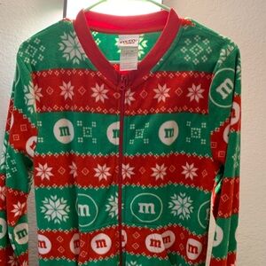 M&M'S Red and Green Holiday Onesie